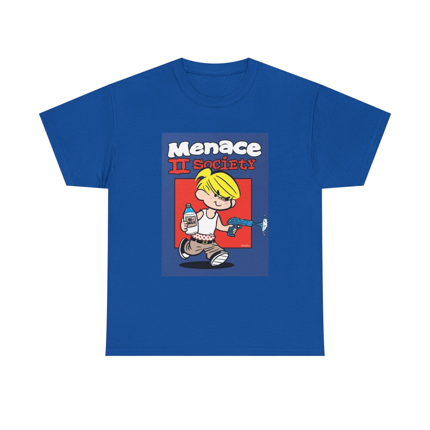 Menace To Society Tshirt Funny Kids Graphic Movie 90s Unisex Heavy Cotton Tee