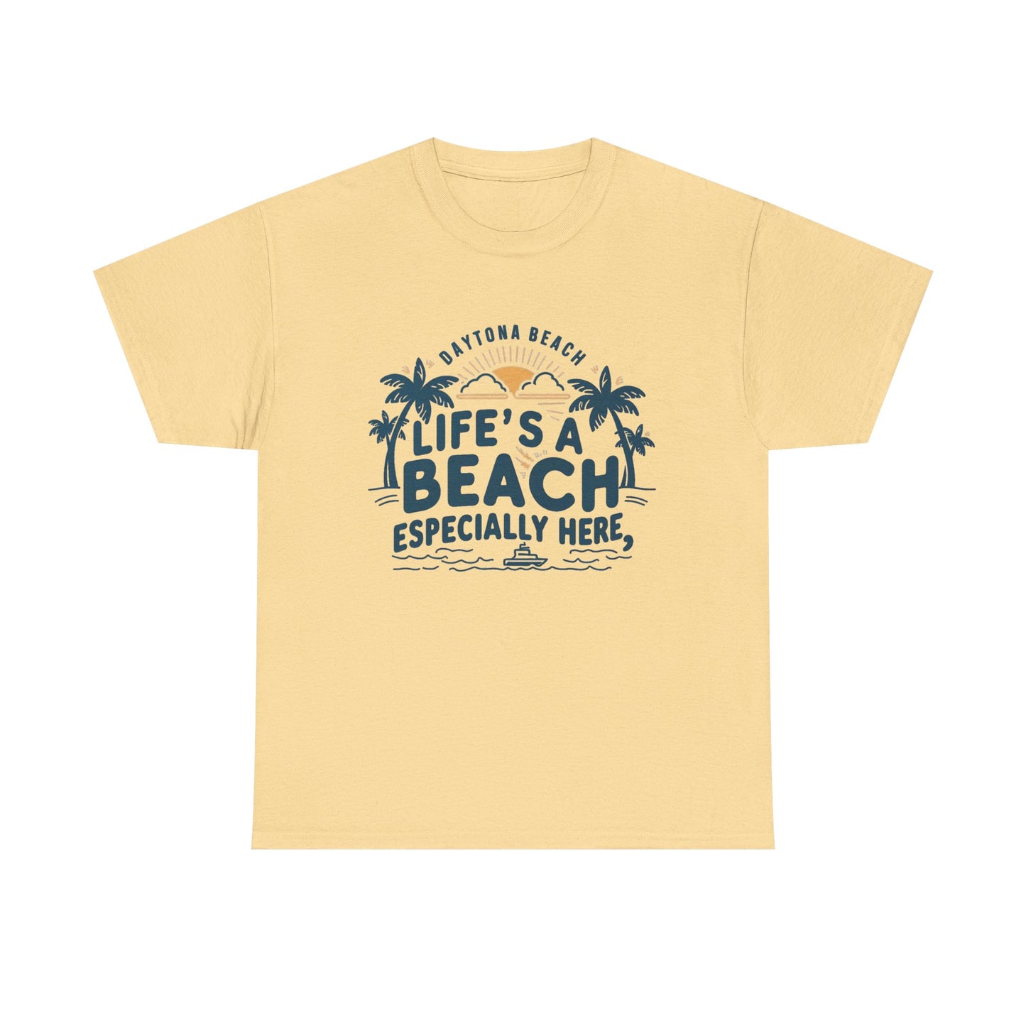 Life's A Beach Daytona Beach Graphic T Shirt NEW ADULT