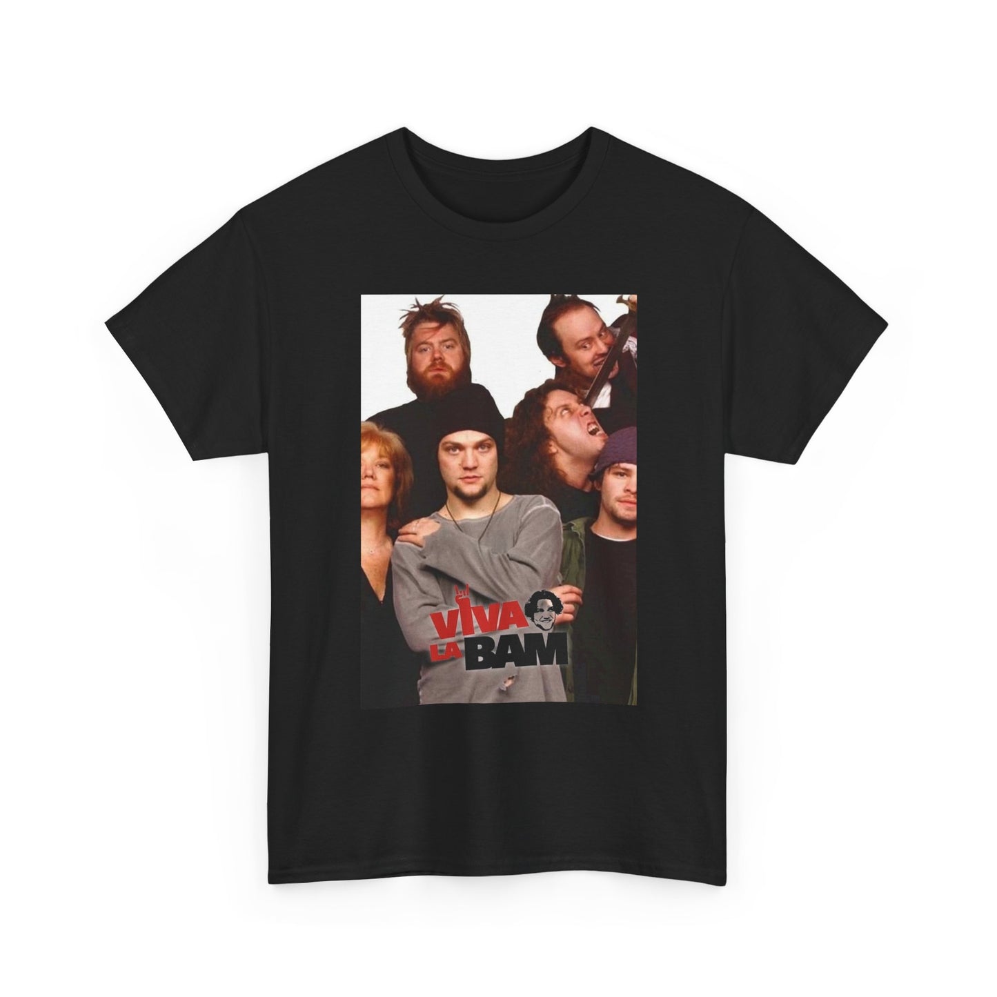 Viva La Bam T shirt  Tv series Bam Margera Skateboarding Unisex Heavy Cotton