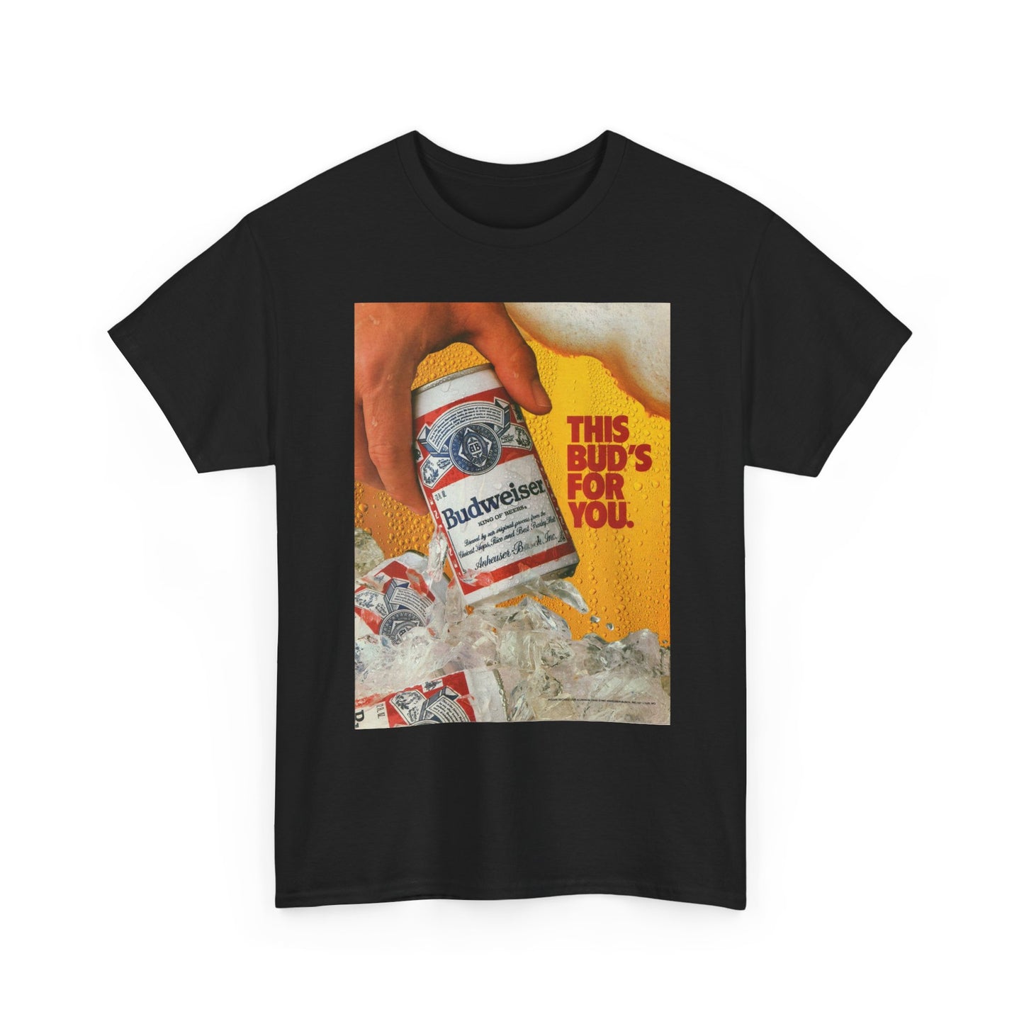 This Buds For You Vintage Beer T Shirt Unisex Heavy Cotton Tee Gift