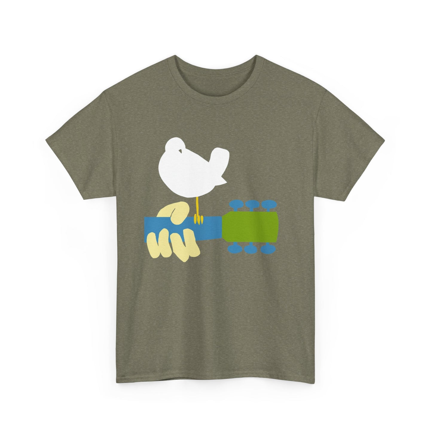 Woodstock Graphic T Shirt Vintage Logo Hippie Groovy Unisex Heavy Cotton Tee