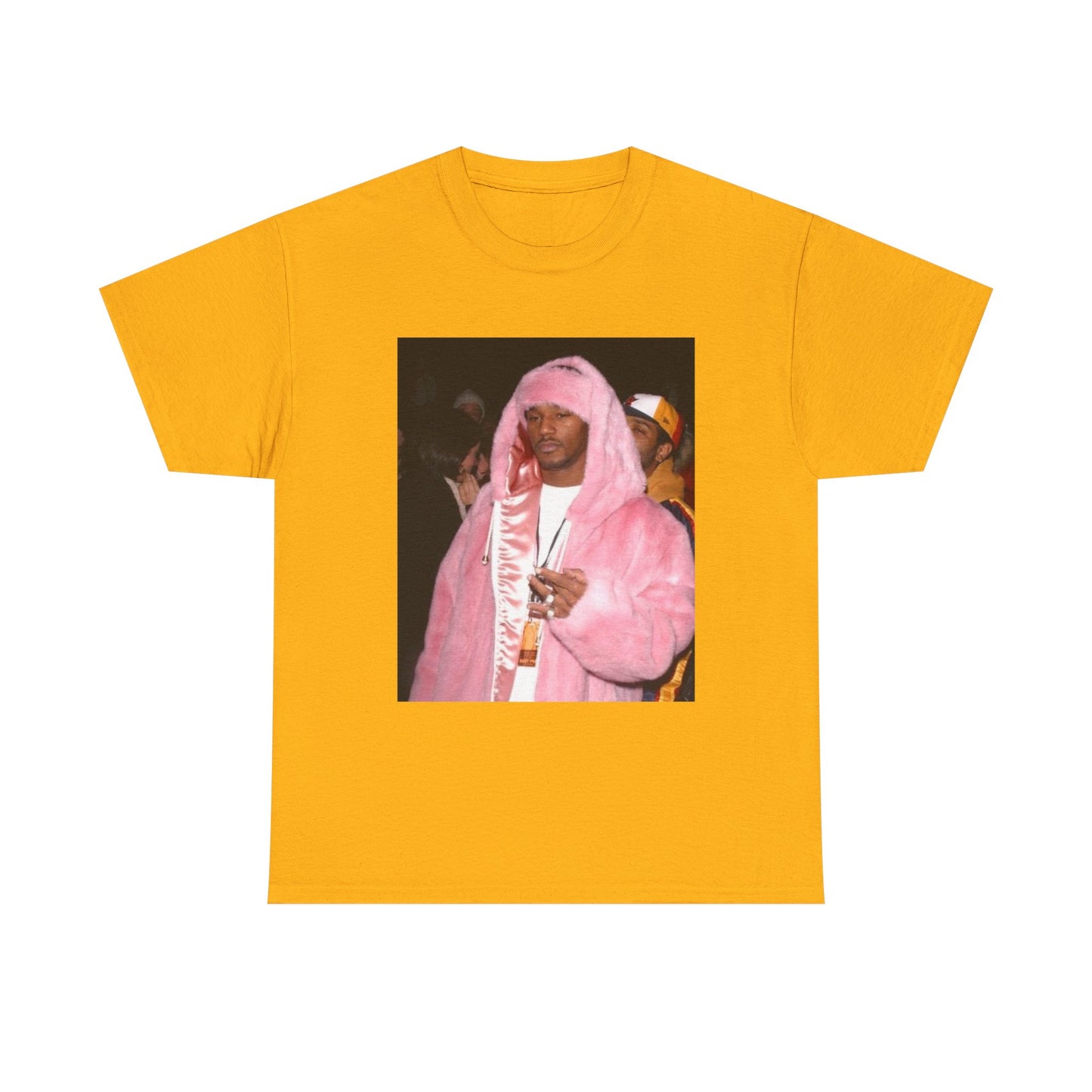 Camron diplomats T-shirt vintage pink fur coat graphic Rap Unisex Heavy Cotton