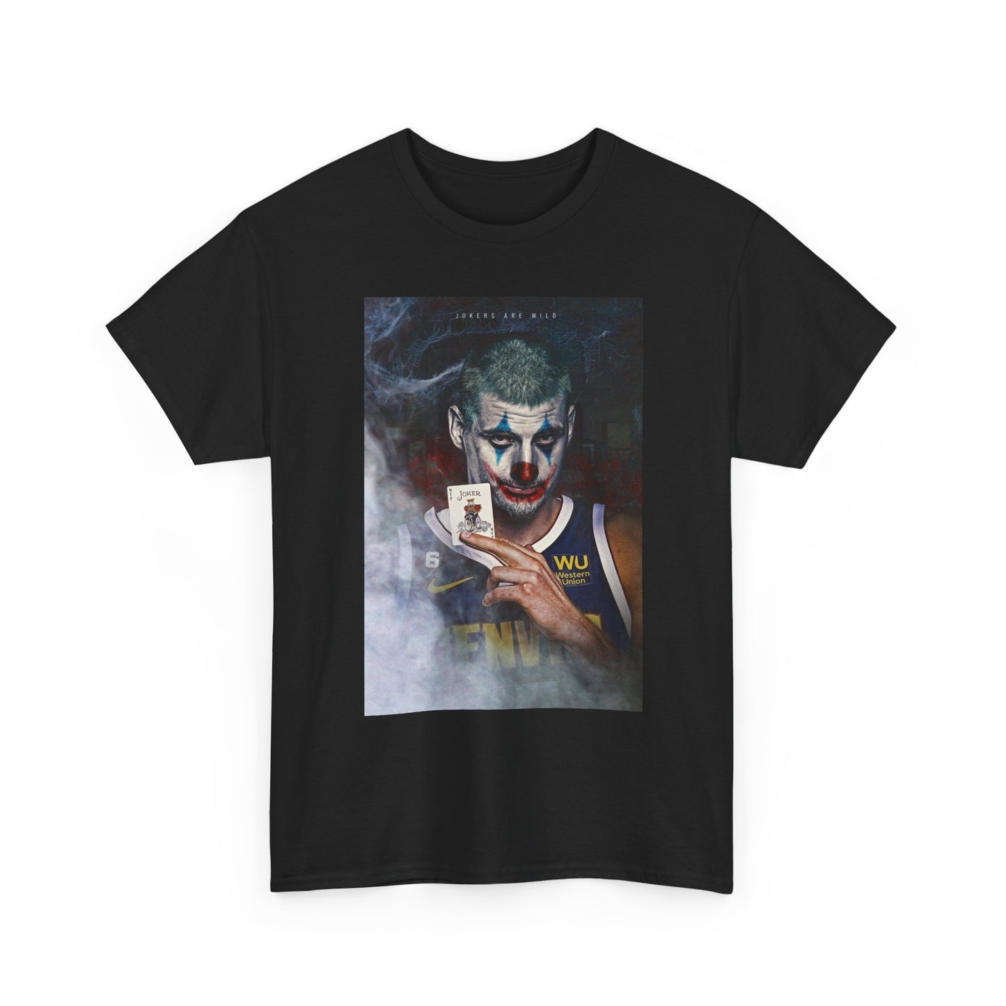 Jokers Wild Nikola Jokic Graphic T Shirt Basketball Retro Unisex Heavy Cotton