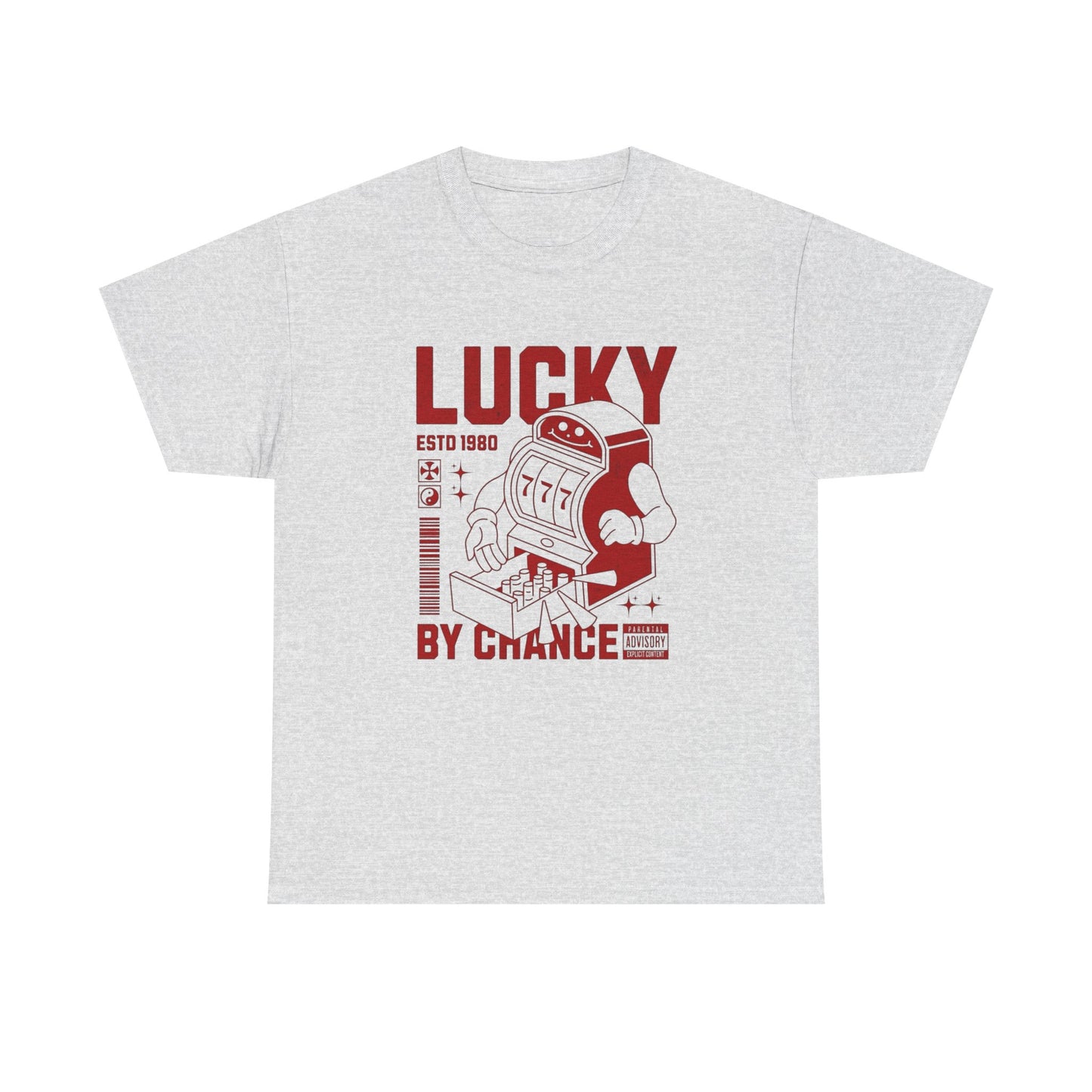 Lucky By Chance Graphic T Shirt Unisex Heavy Cotton Tee