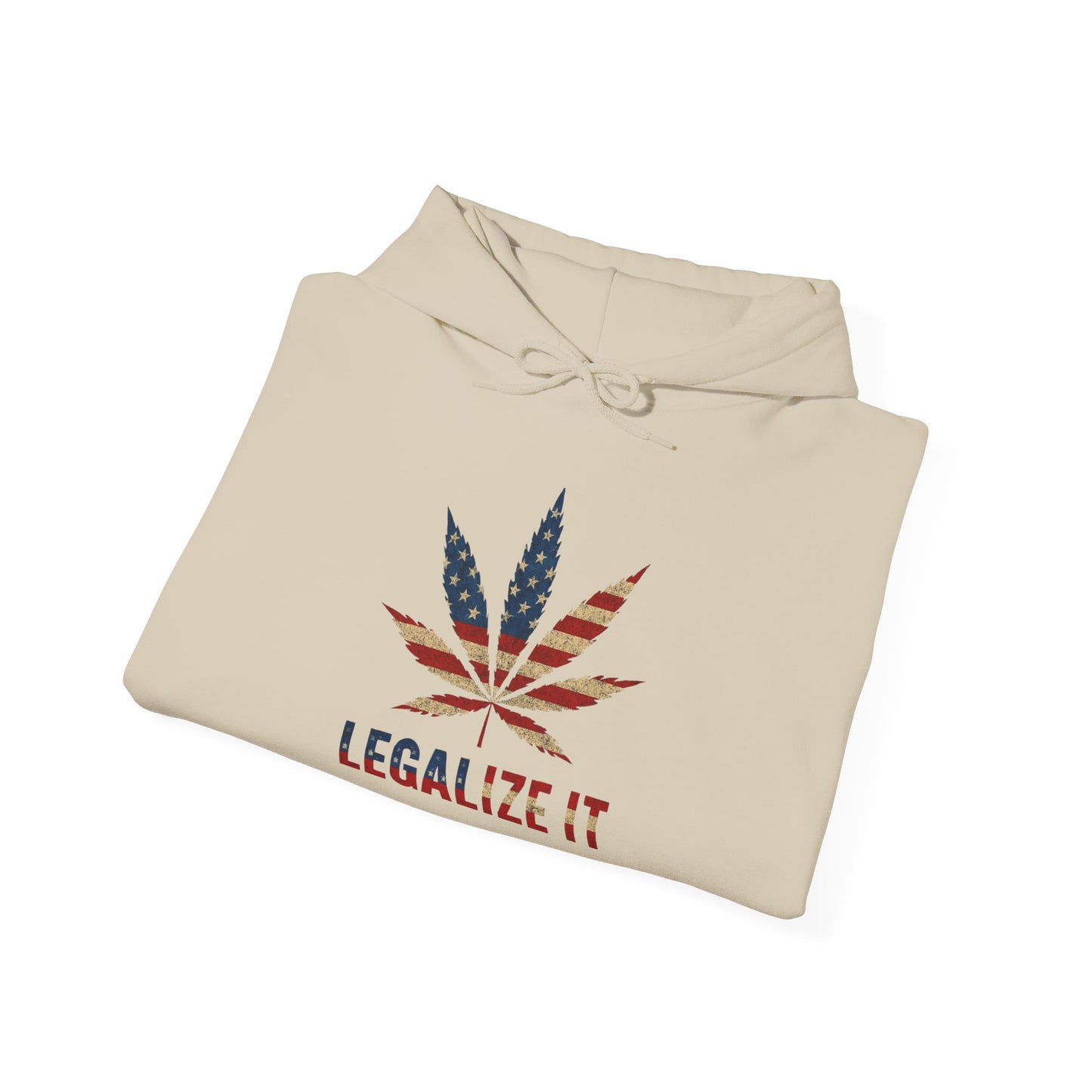 Legalize It Graphic Hoodie American Weed Unisex Heavy Blend™ Hooded Sweatshirt