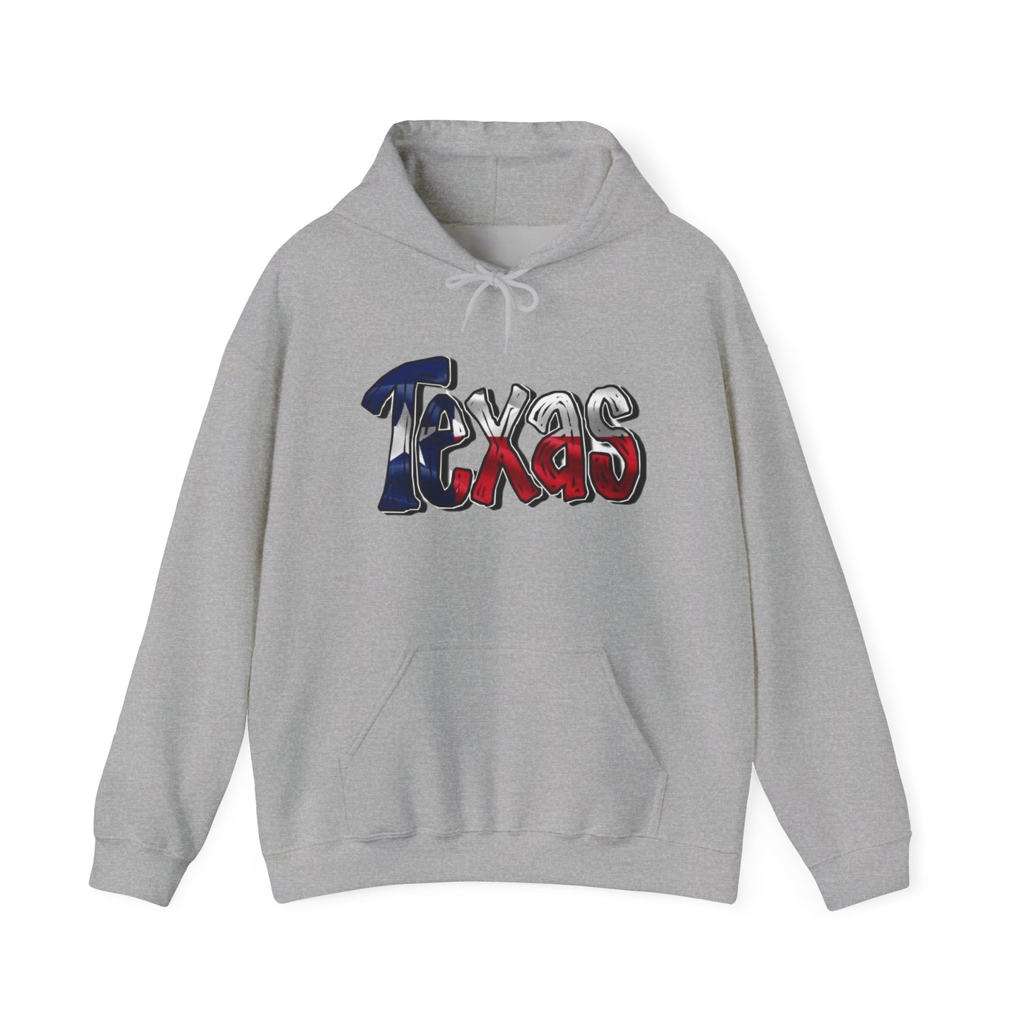 Texas American Flag USA Graphic Hoodie NEW Unisex Heavy Blend™ Hooded Sweatshirt