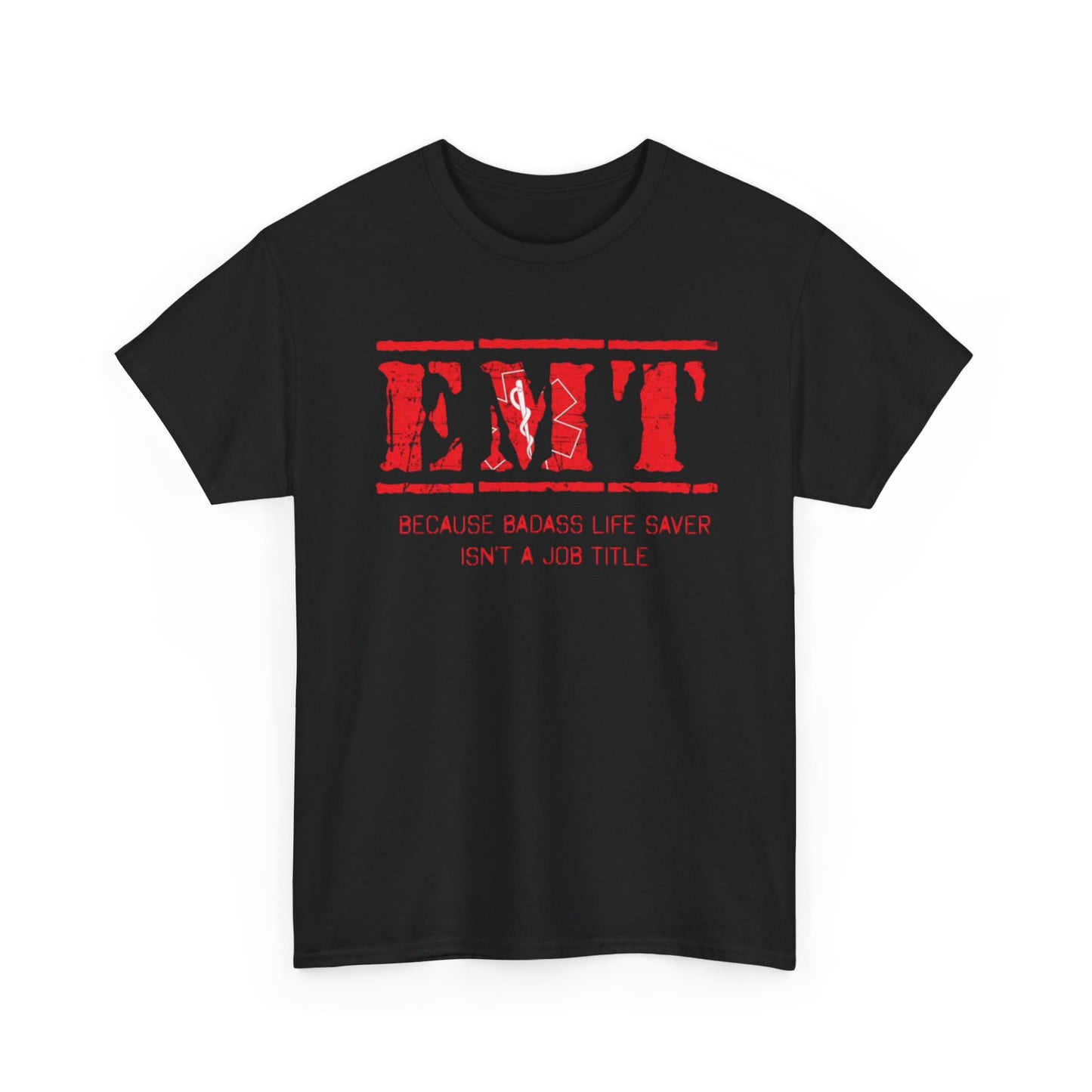EMT Graphic T Shirt Bad ass Hospital Workers Graphic Funny Unisex Heavy Cotton