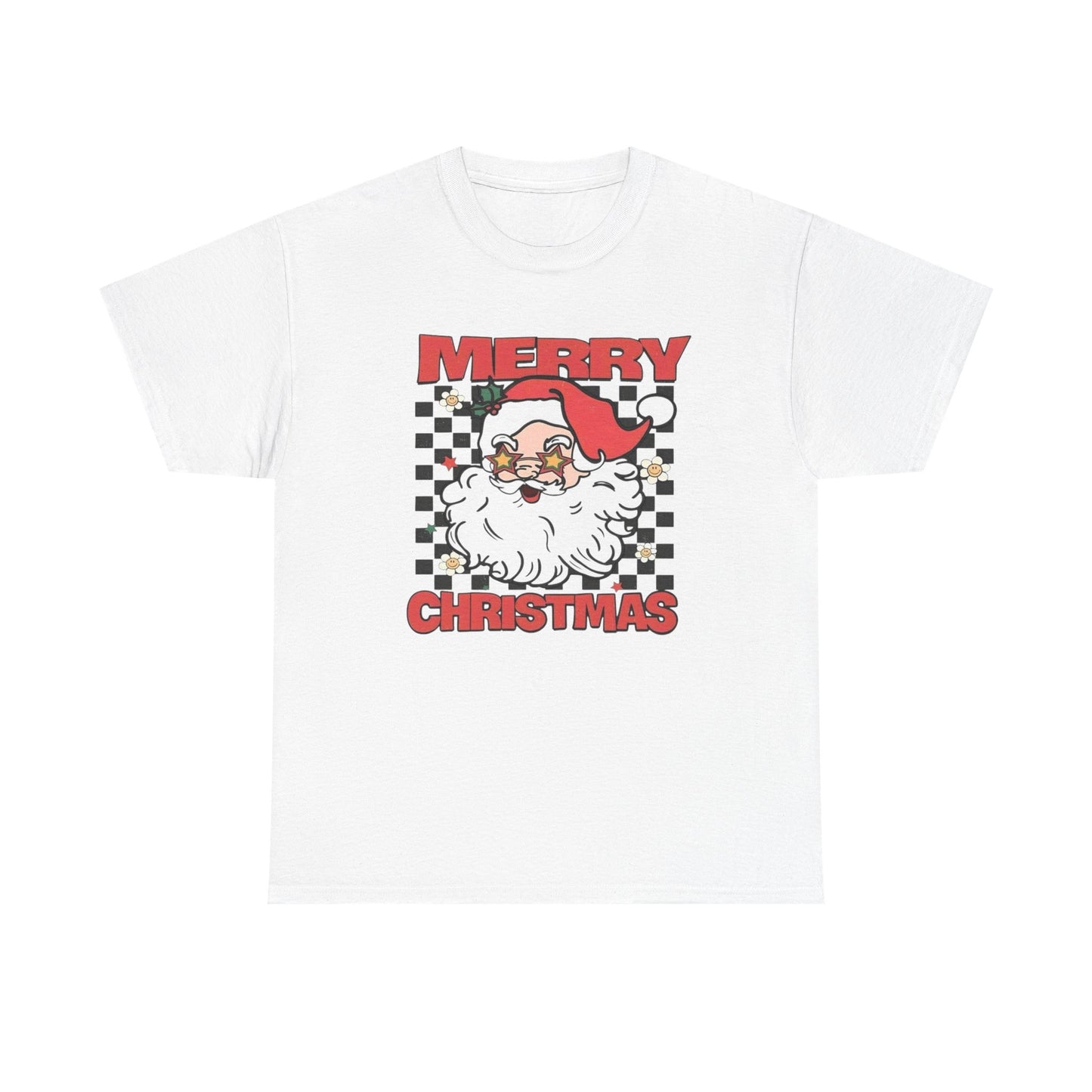 Merry Christmas Santa Graphic T Shirt Unisex Heavy Cotton Tee