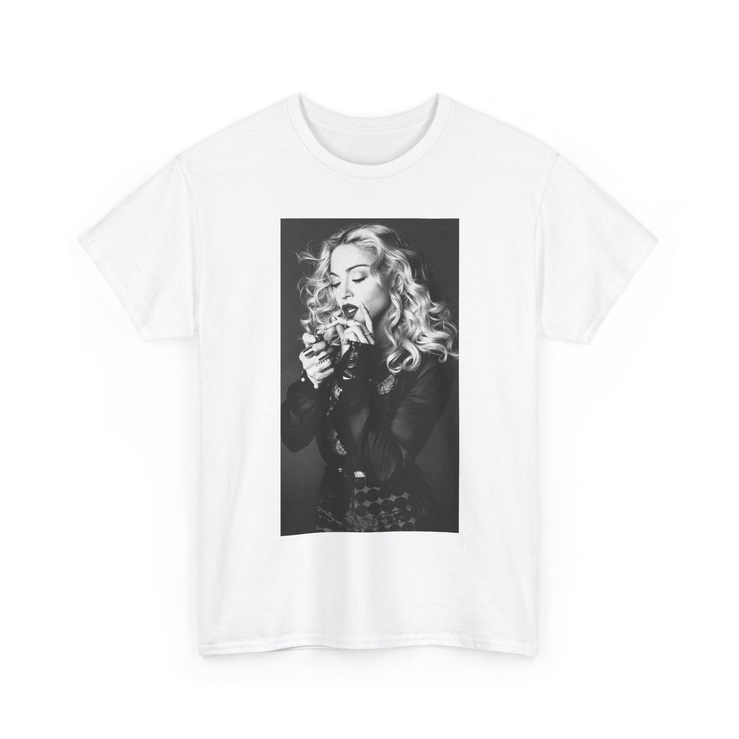 Madonna Tshirt Vintage Modeling Graphic 90s retro Queen Unisex Heavy Cotton Tee