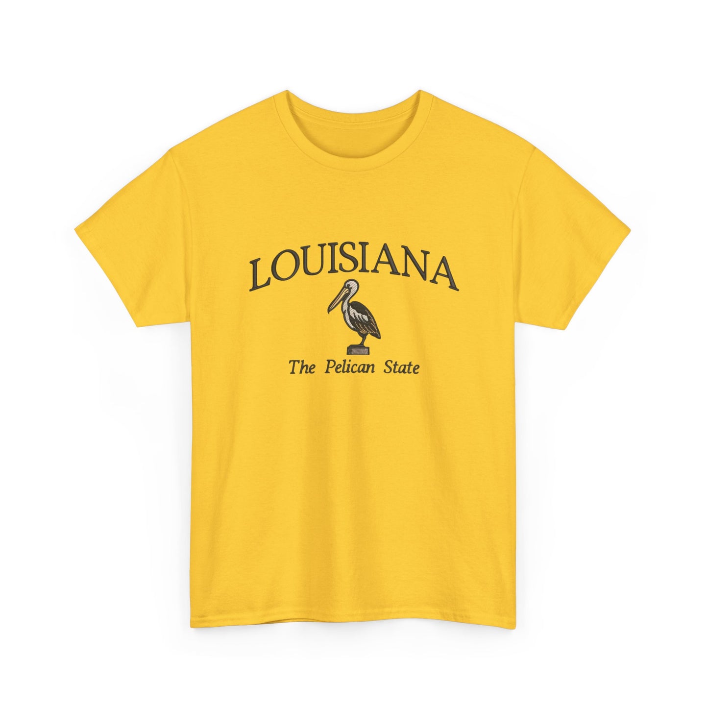 Louisiana The Pelican State Graphic T Shirt NEW Unisex Heavy Cotton Tee
