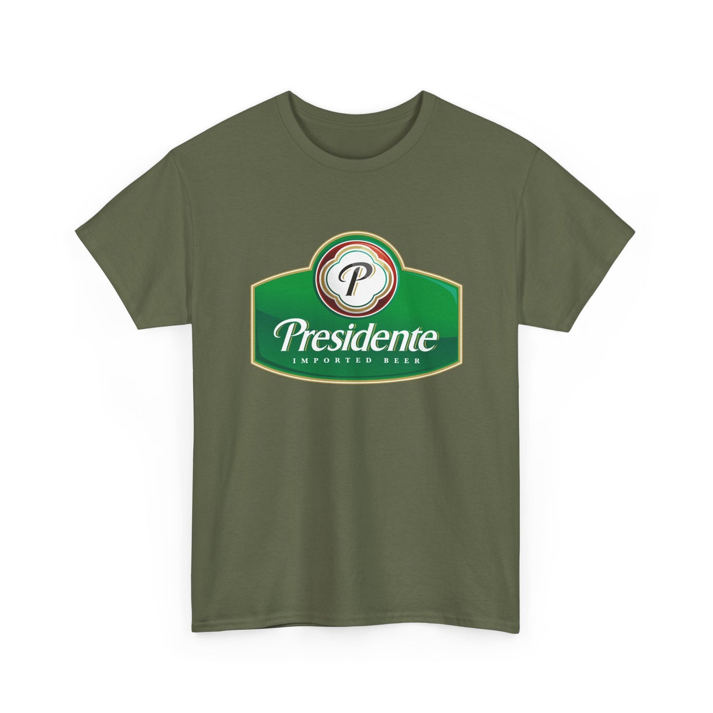 Presidente Beer Logo Shirt Retro Poster Unisex Heavy Cotton Tee