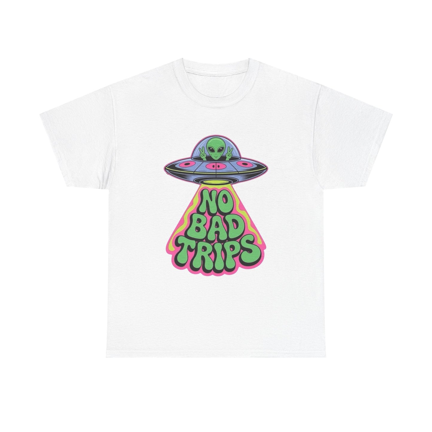 No Bad Trips Graphic T Shirt NEW Unisex Heavy Cotton Tee