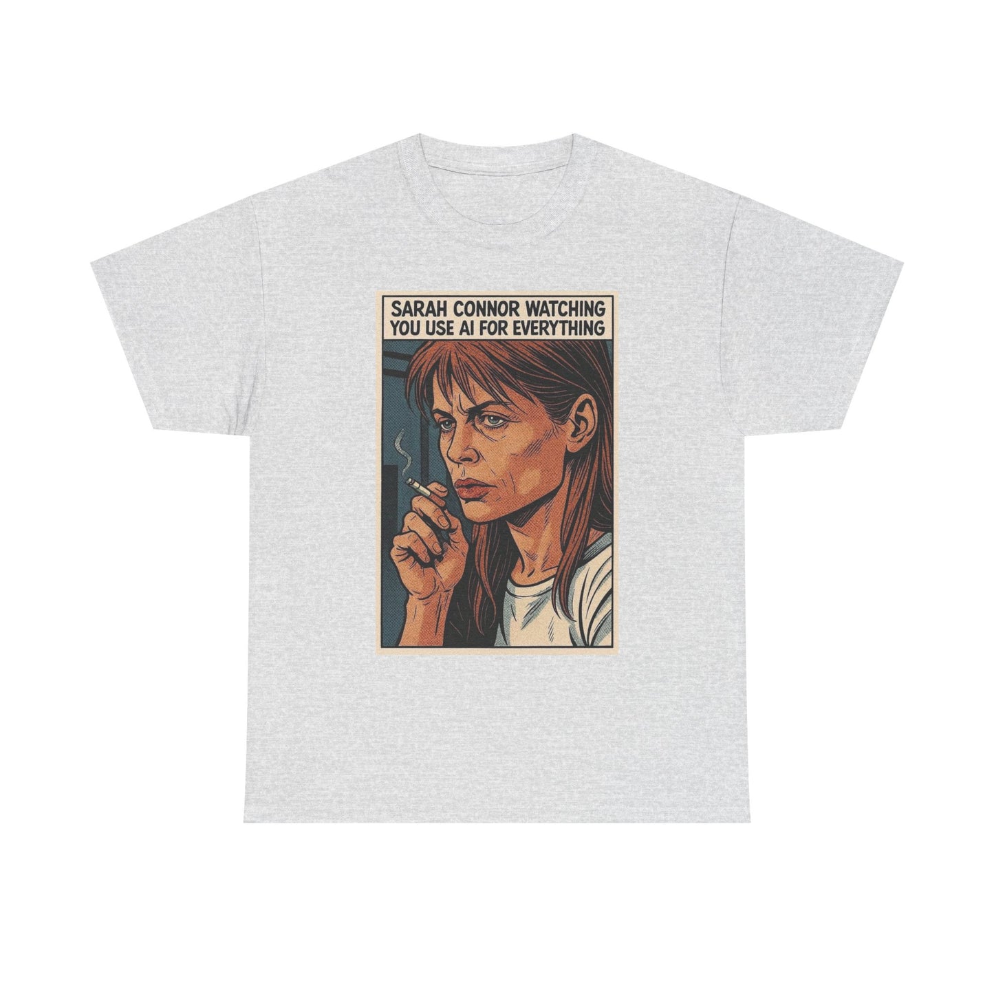 Terminator Artificial Intelligence Graphic T Shirt S-5XL Unisex Heavy Cotton Tee