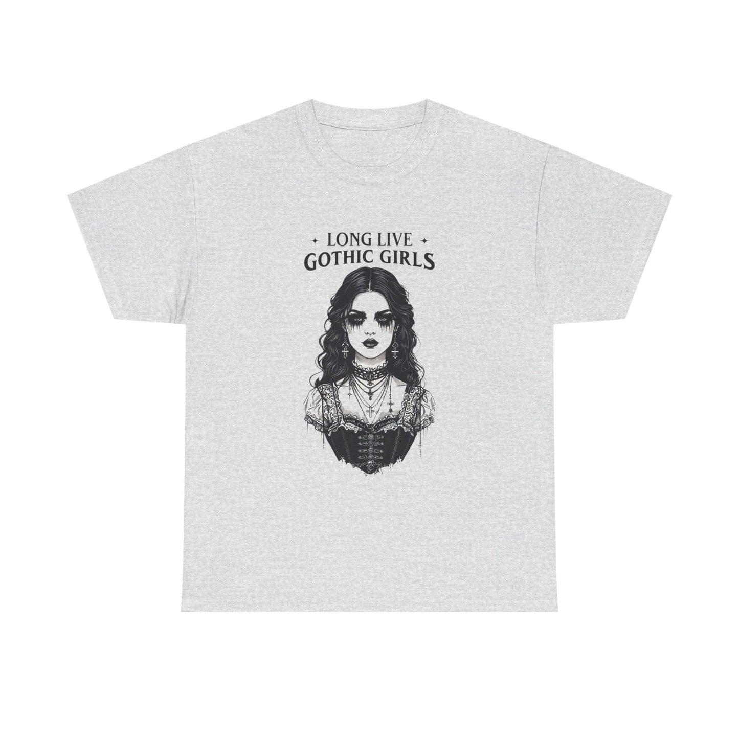 Long Live Gothic Girls Graphic T Shirt Unisex Heavy Cotton Tee