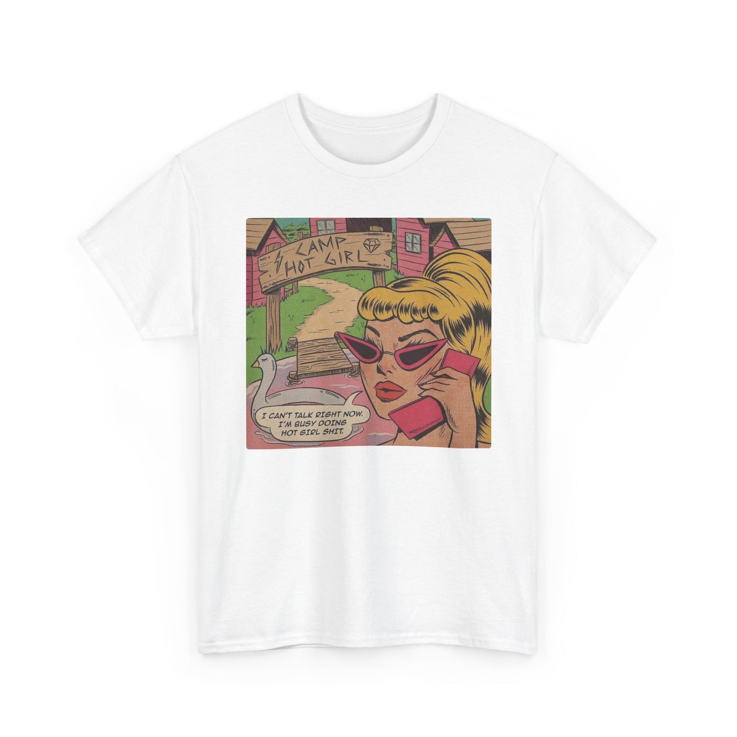 Hot Girl Camp Funny T Shirt Unisex Heavy Cotton Tee