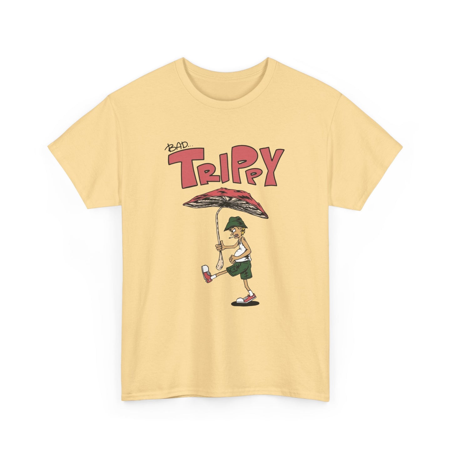 Bad Trippy Retro Vibes Graphic T Shirt Unisex Heavy Cotton Tee NEW Gift
