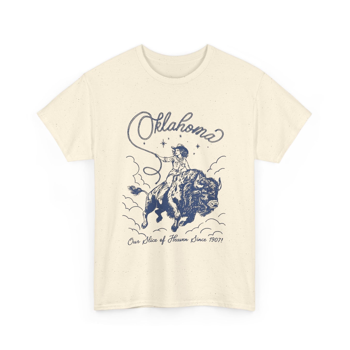 Oklahoma Cowgirl Graphic T Shirt Unisex Heavy Cotton Tee NEW Gift