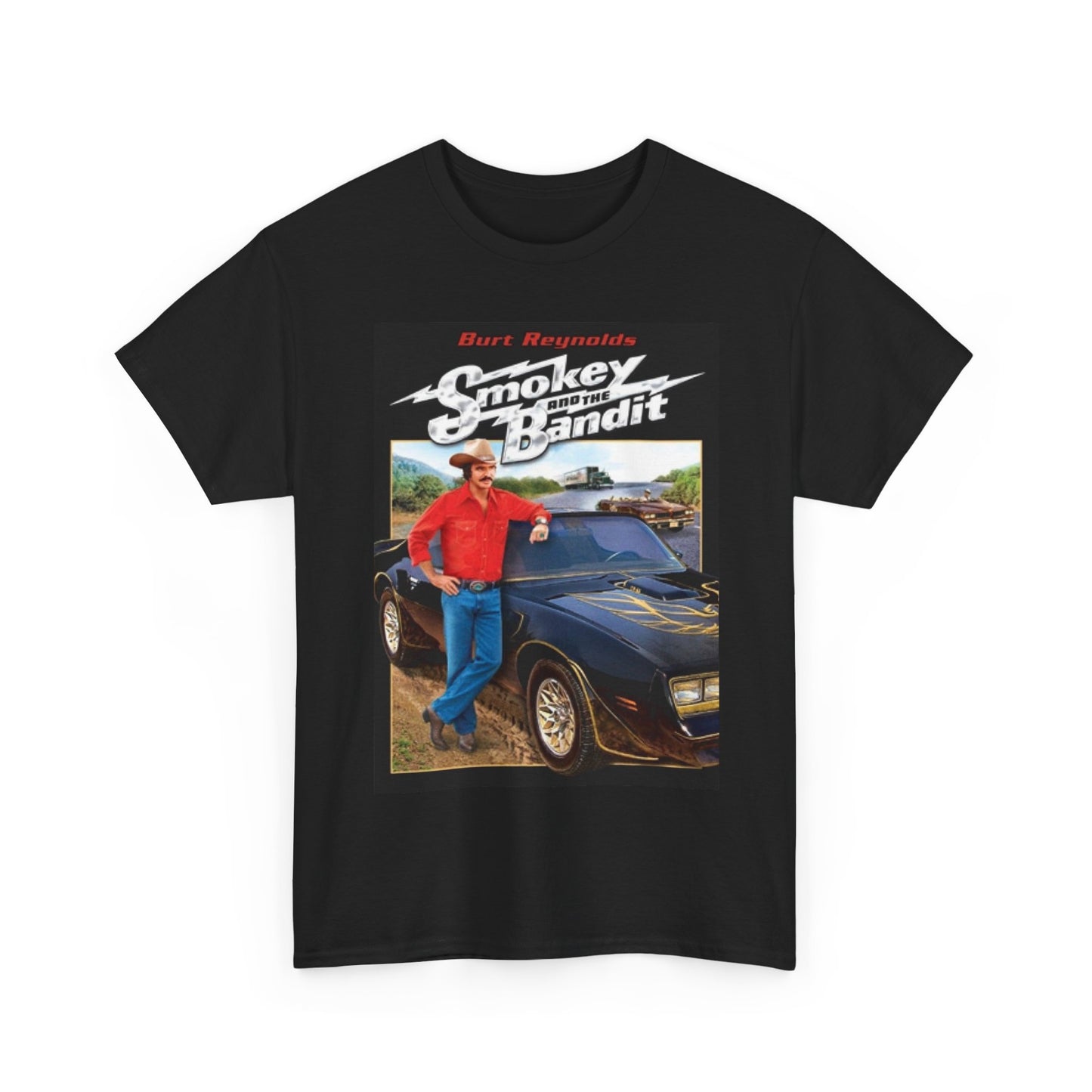 Smokey and the Bandit Tshirt Retro Trans am Graphic art Unisex Heavy Cotton Tee