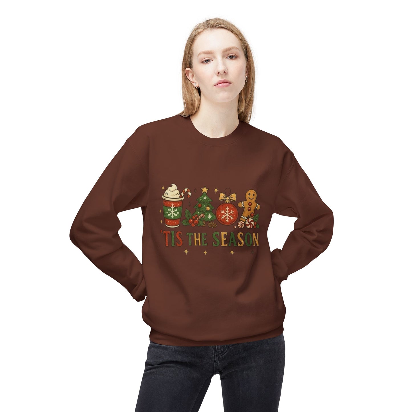 Tis The Season Christmas Sweater Holiday's NEW Unisex Fleece Crewneck Sweatshirt