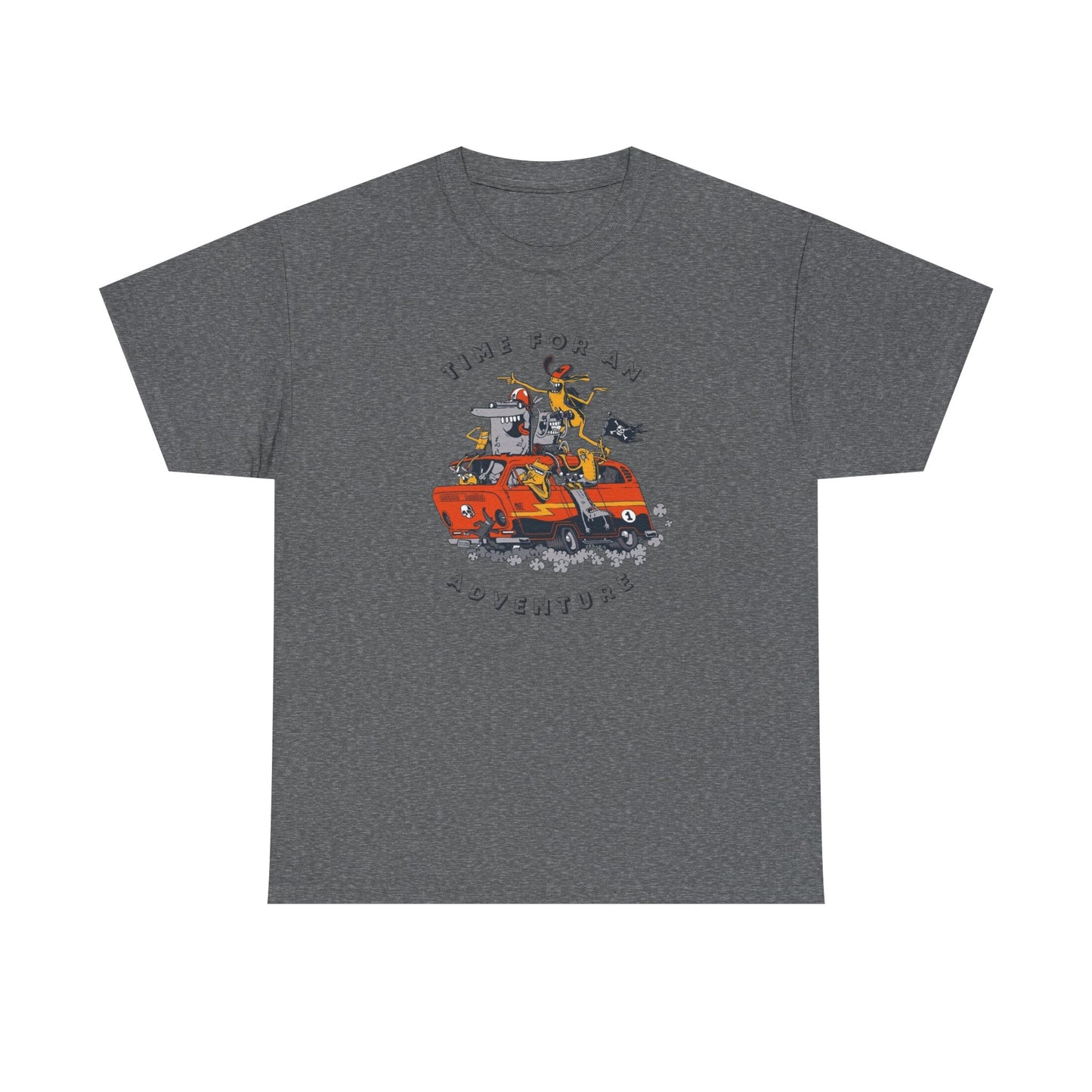 Time For An Adventure Graphic T-Shirt Unisex Heavy Cotton Tee