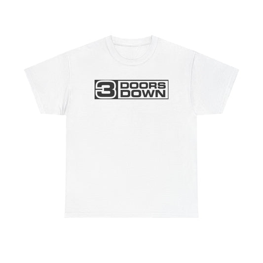 Three Doors Down Tshirt Logo Retro Rock Band 90s Unisex Heavy Cotton Tee