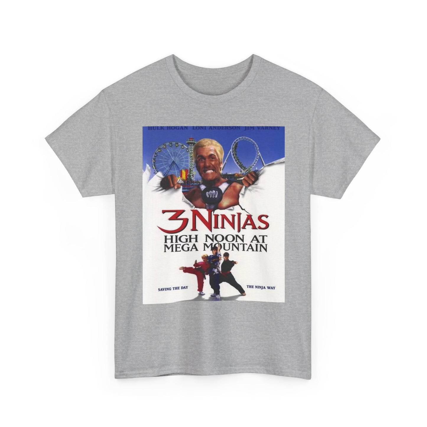 3 Ninjas Tshirt Retro Movie Poster Hulk Vintage Karate Graphic Unisex 90s