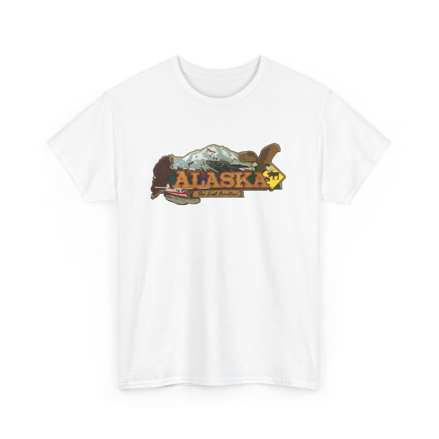 Alaska State BRAND NEW T Shirt Graphic Apparel Unisex Heavy Cotton Tee