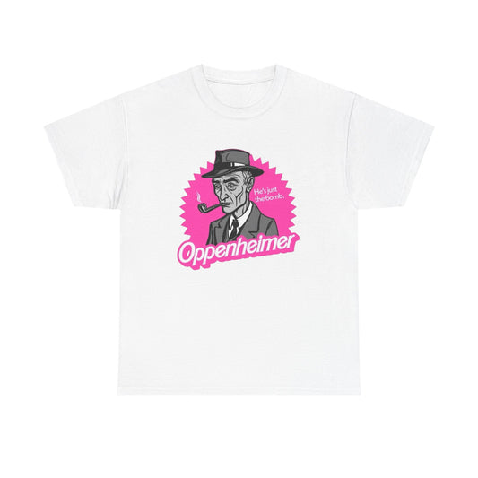He's The Bomb Oppenheimer Graphic T Shirt Unisex Heavy Cotton Tee