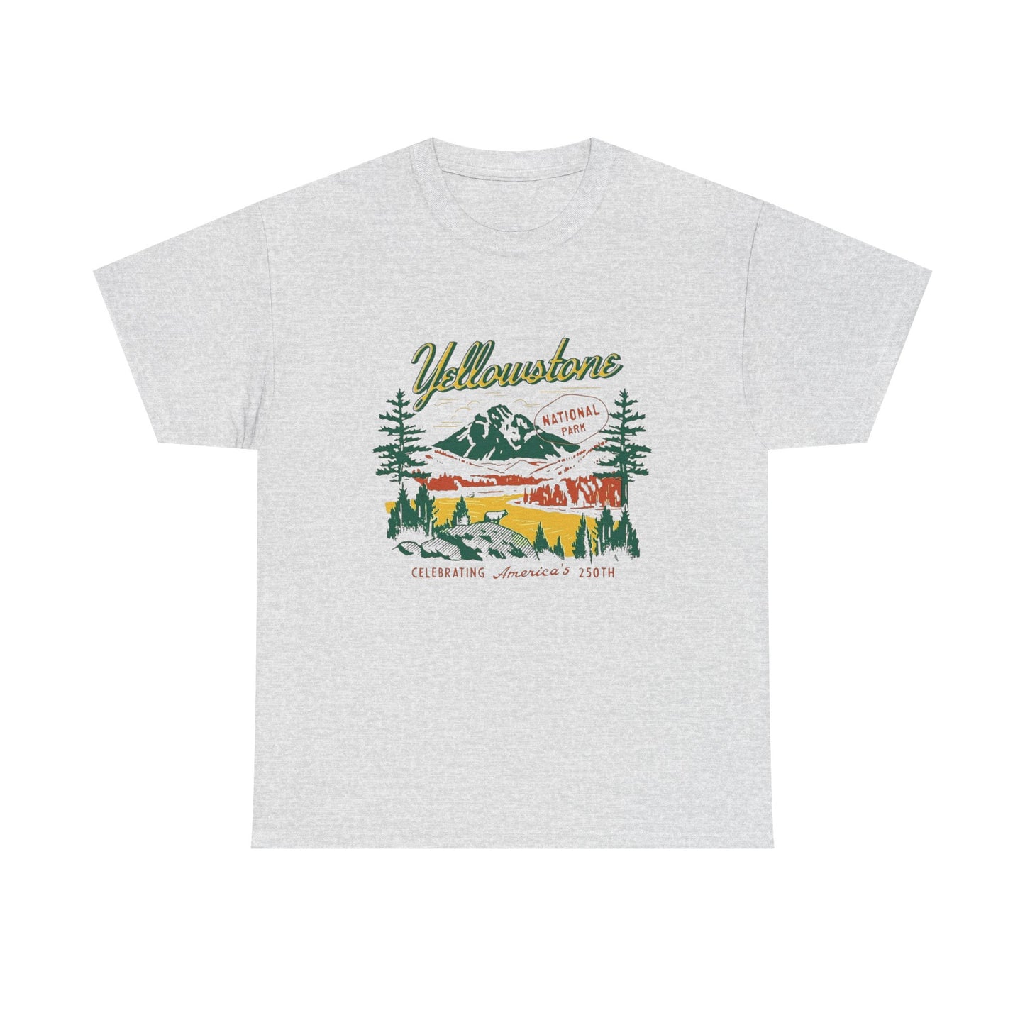 Yellow Stone Retro Graphic T Shirt NEW ADULT Tee
