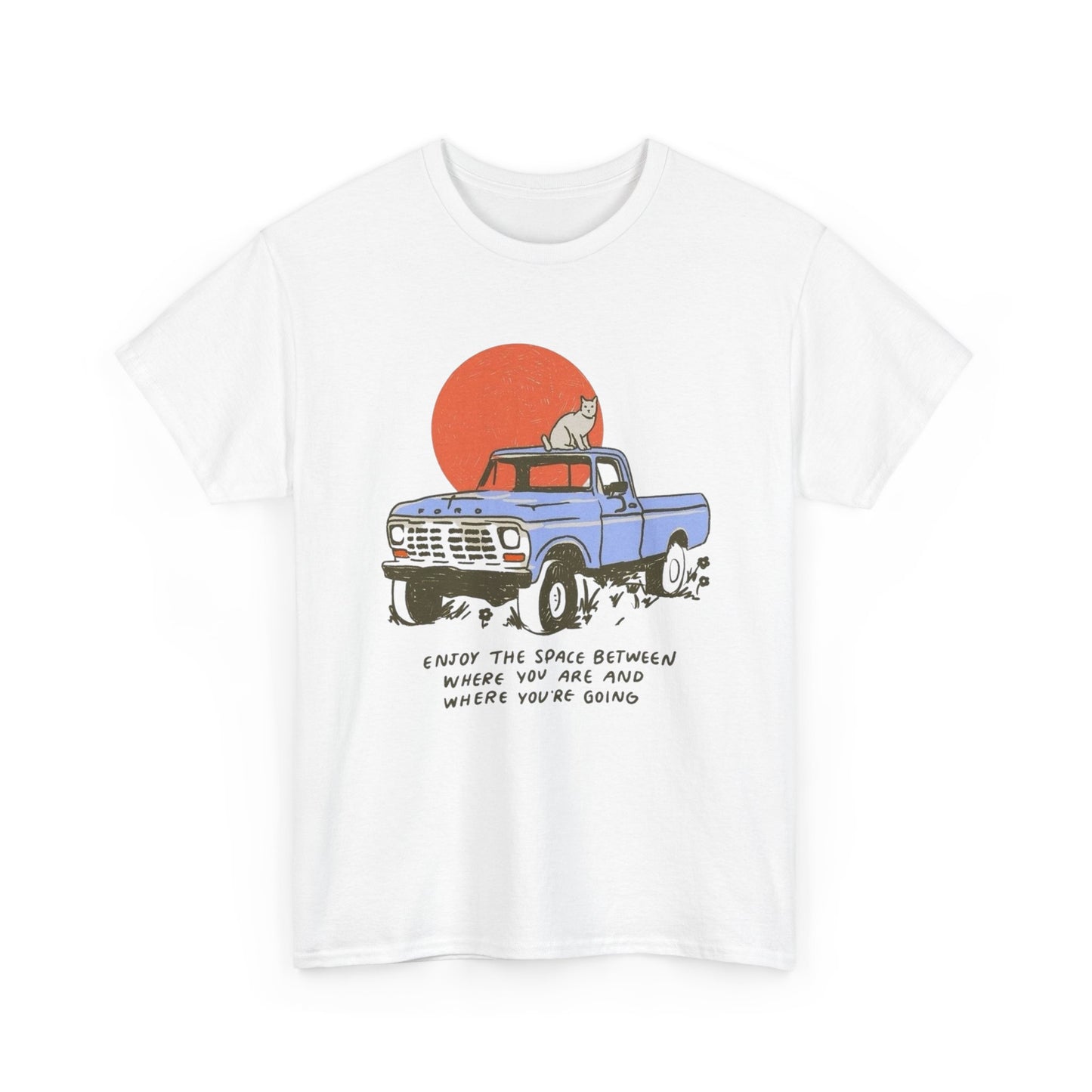 Enjoy The Space Between Graphic T Shirt NEW ADULT Unisex Heavy Cotton Tee