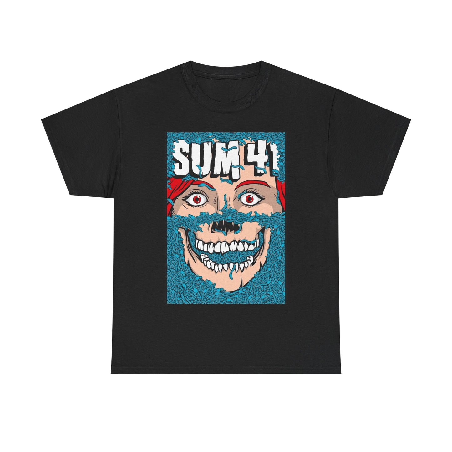 Sum 41 shirt vintage retro band rock jam Woodstock Unisex Heavy Cotton Tee punk