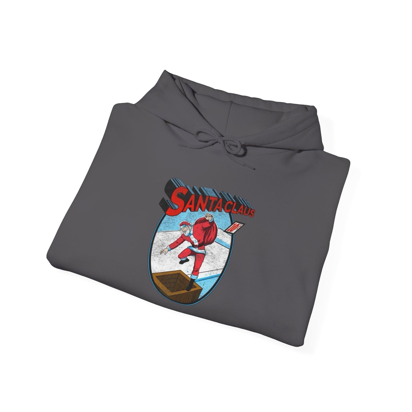 Santa Clause Superhero Graphic Hoodie NEW Unisex Heavy Blend™ Hooded Sweatshirt