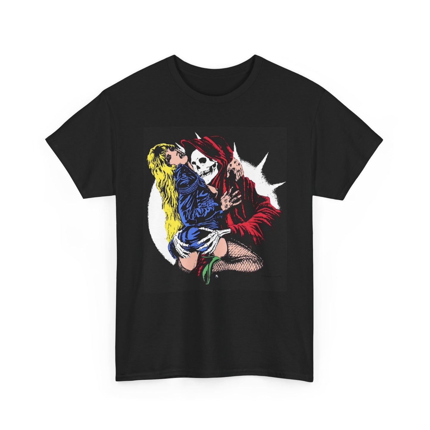 Sexy Grim Reaper Graphic T Shirt Art Unisex Heavy Cotton Tee
