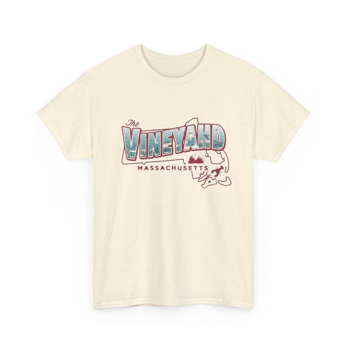 The Vineyard Massachusetts Graphic T Shirt NEW ADULT