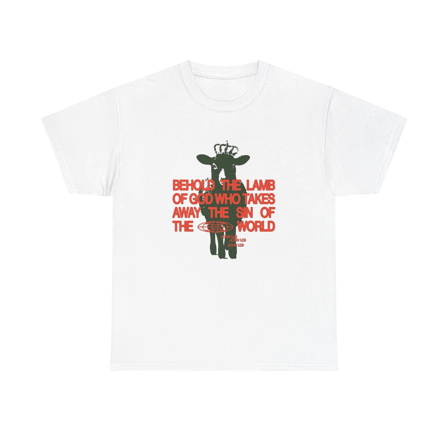 The Lamb Of God Christ Religion Graphic T Shirt Unisex Heavy Cotton Tee