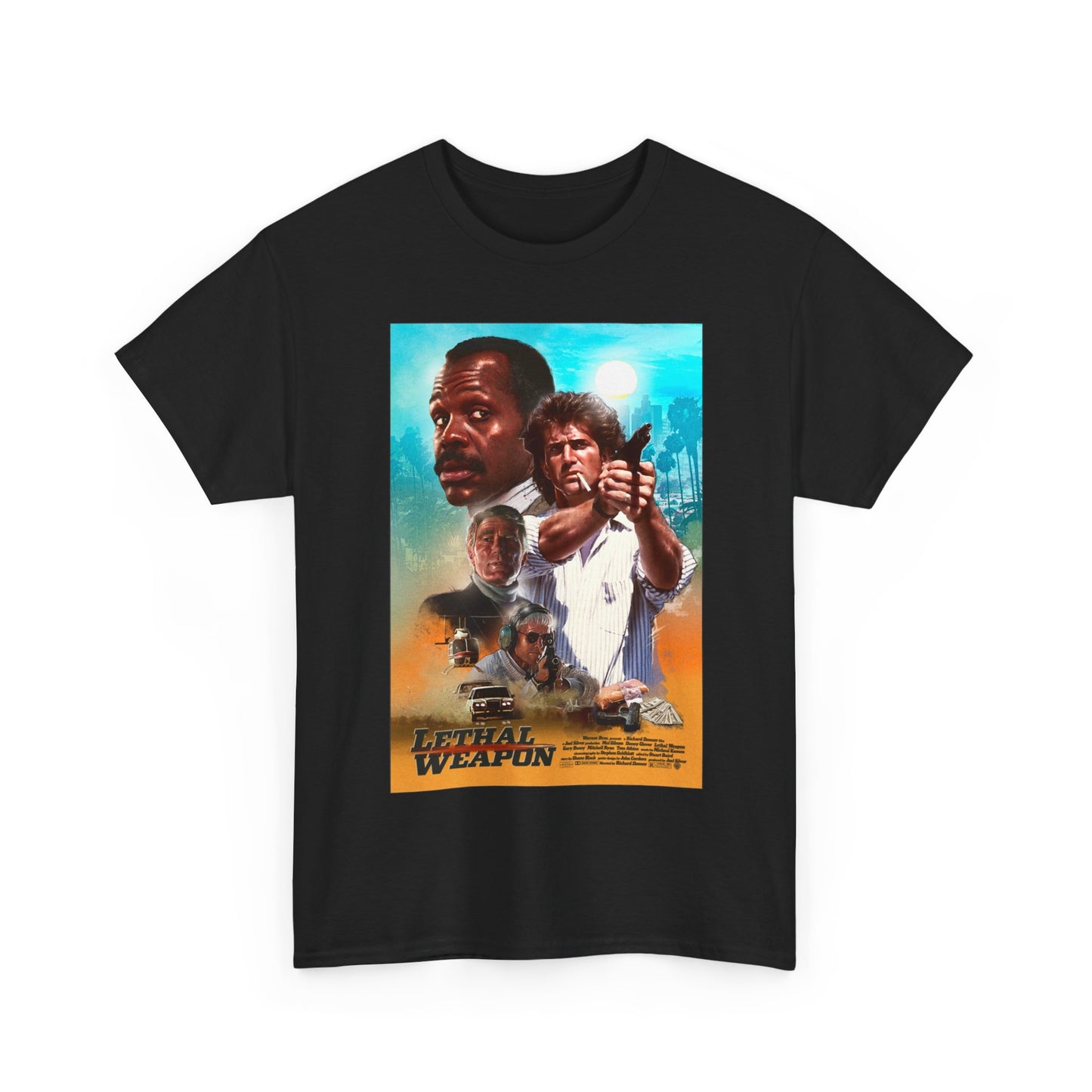 Lethal Weapon Graphic Shirt Retro Vintage Movie Unisex Heavy Cotton Tee