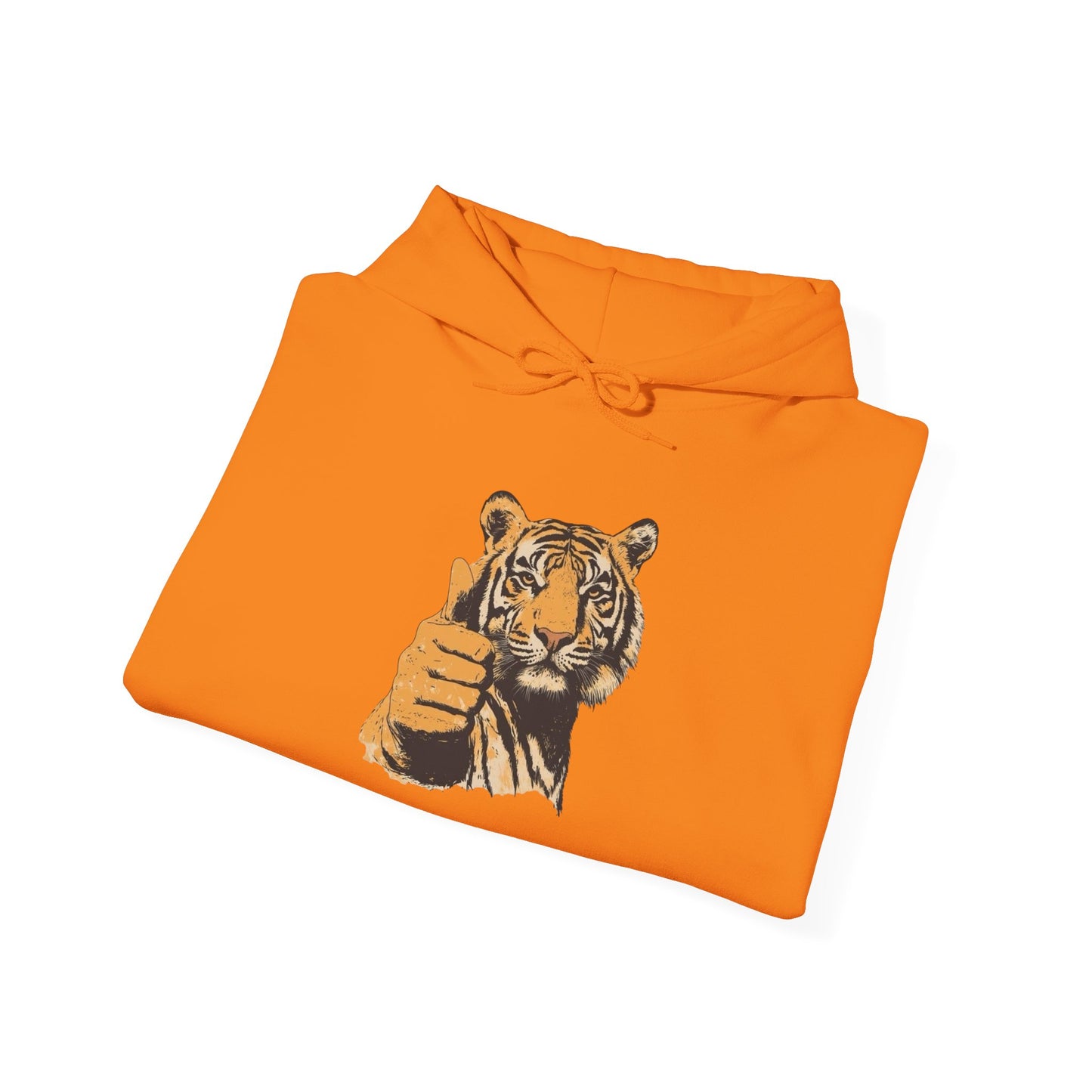 Tiger Thumbs Up Graphic Hoodie Unisex Heavy Blend™ Hooded Sweatshirt