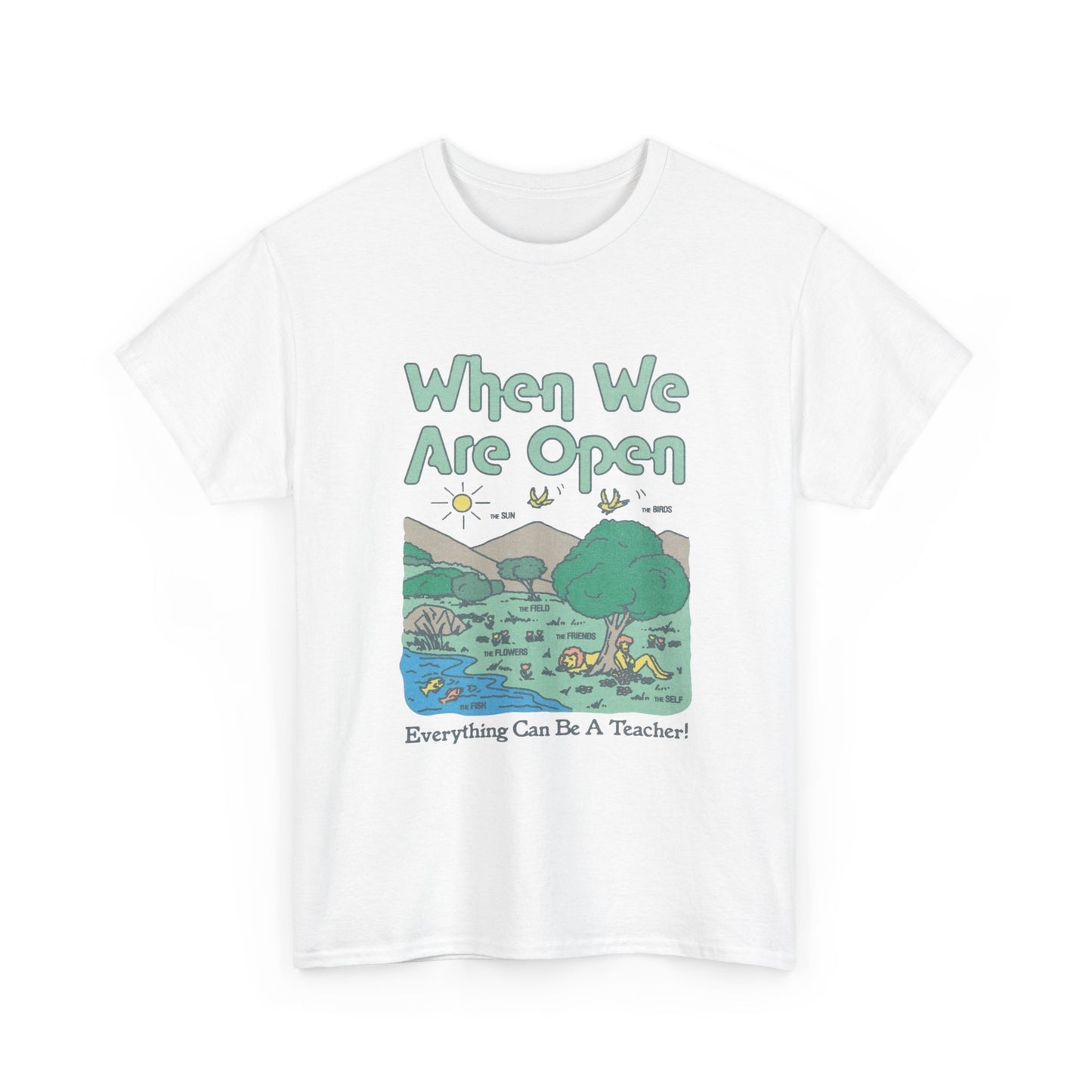 Everything Can Be A Teacher Graphic T-Shirt Gift NEW Unisex Heavy Cotton Tee