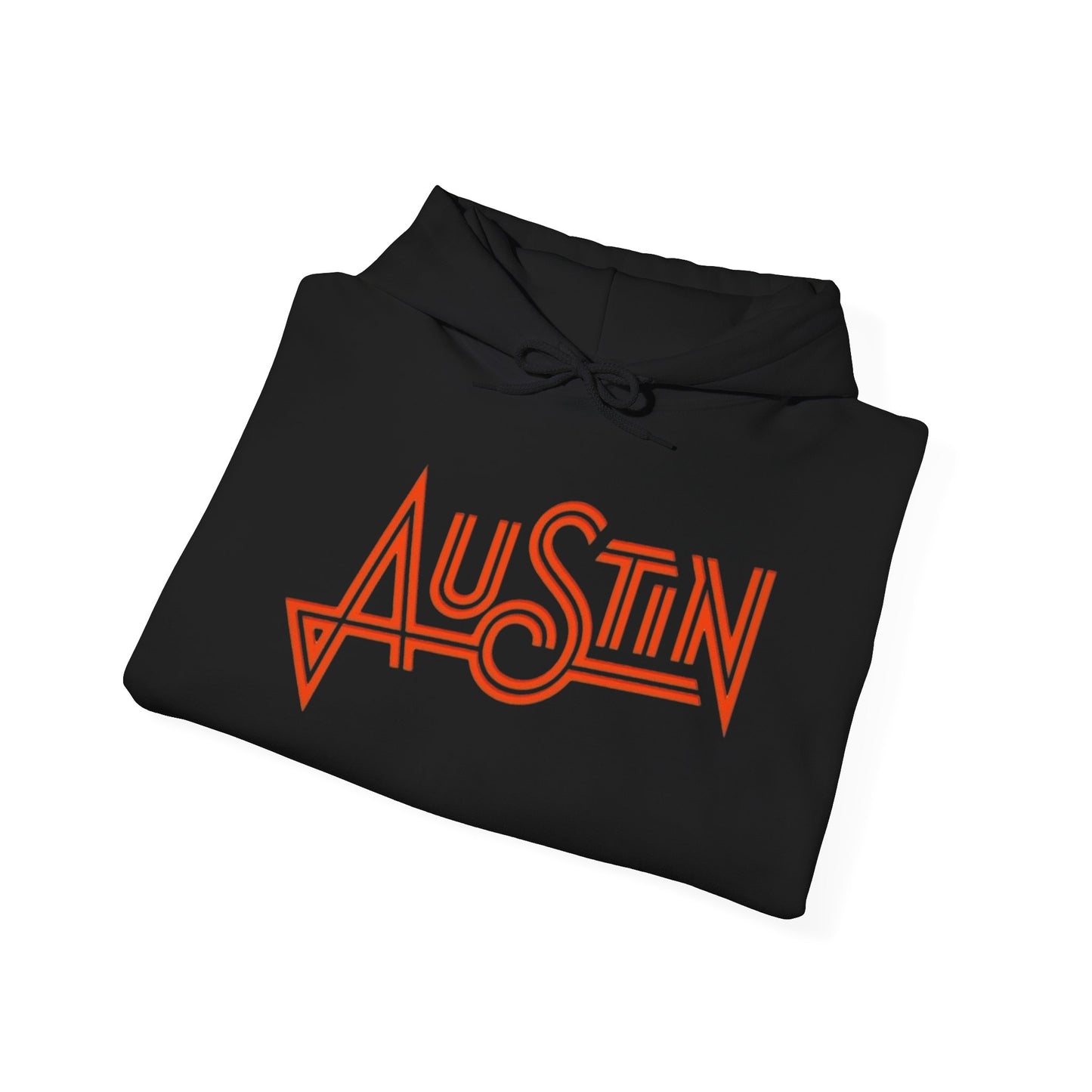 Austin Texas Retro Graphic Hoodie Unisex Heavy Blend™ Hooded Sweatshirt