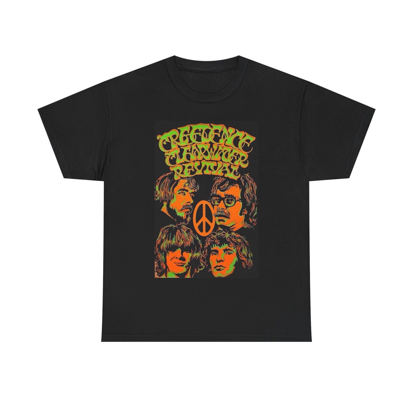 Creedence Clearwater Revival T-shirt vintage neon graphic Heavy Cotton Tee