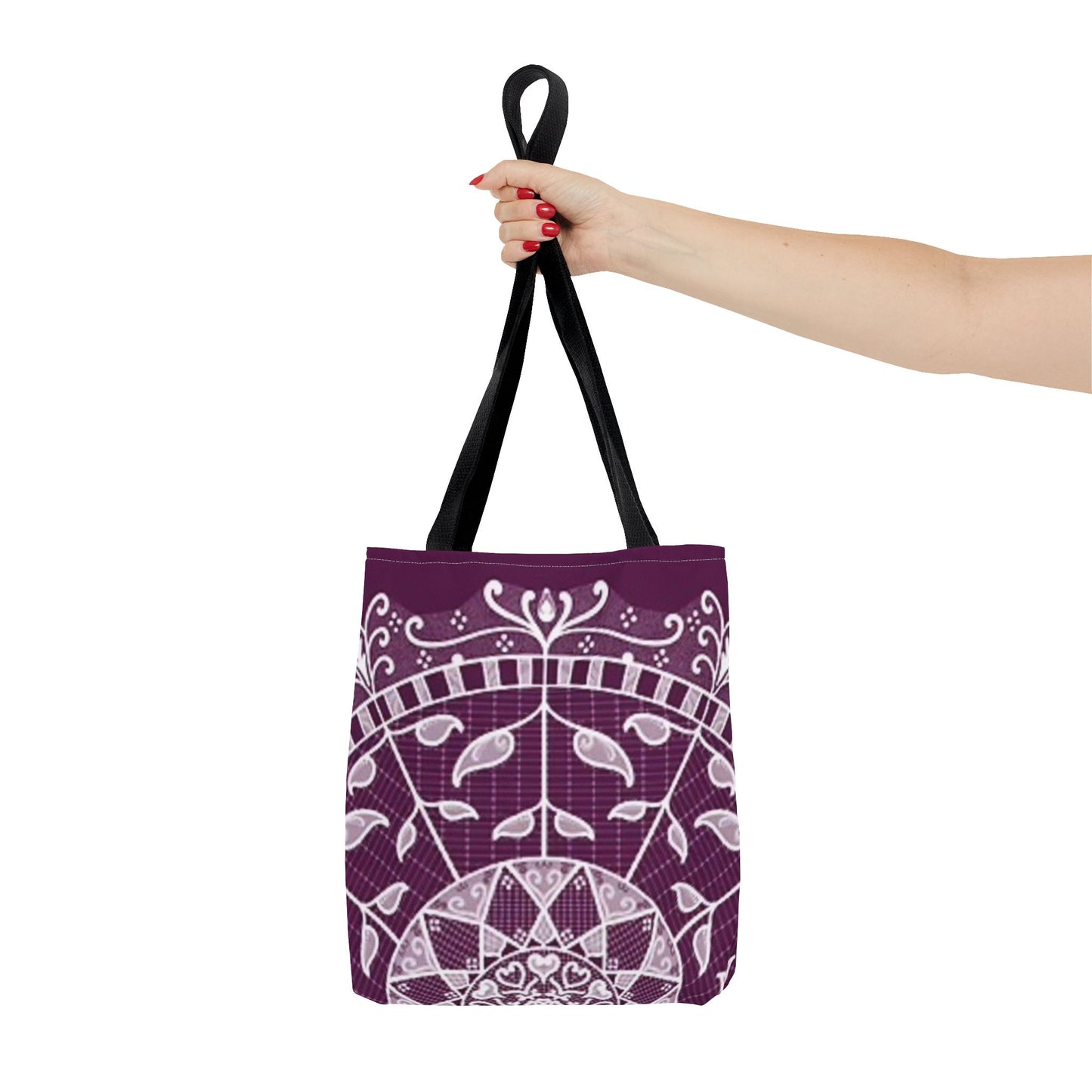 Purple And White Multi Color BRAND NEW MODERN Tote Bag (AOP)