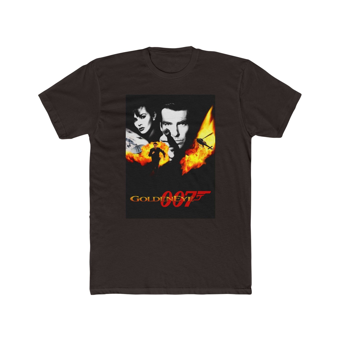 Golden eye bond 90s gamer retro gaming sailor jerrry vintage Men's Cotton Crew
