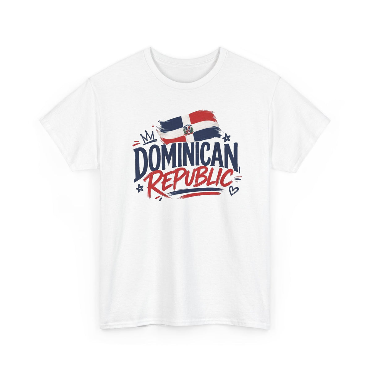 Dominican Republic Graphic T Shirt Men's Flag Retro Heavy Cotton Tee