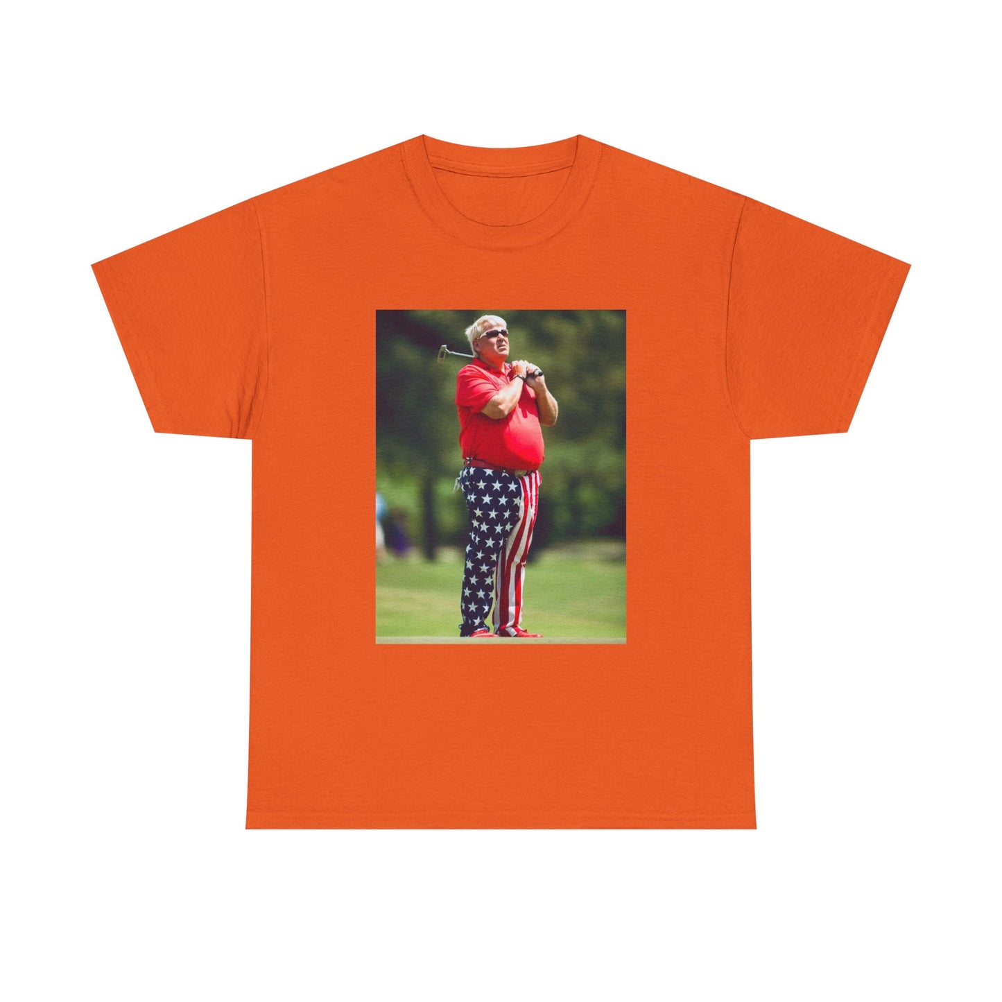 John Daly Tshirt Golf American Flag Masters Tiger woods Unisex Heavy Cotton Tee