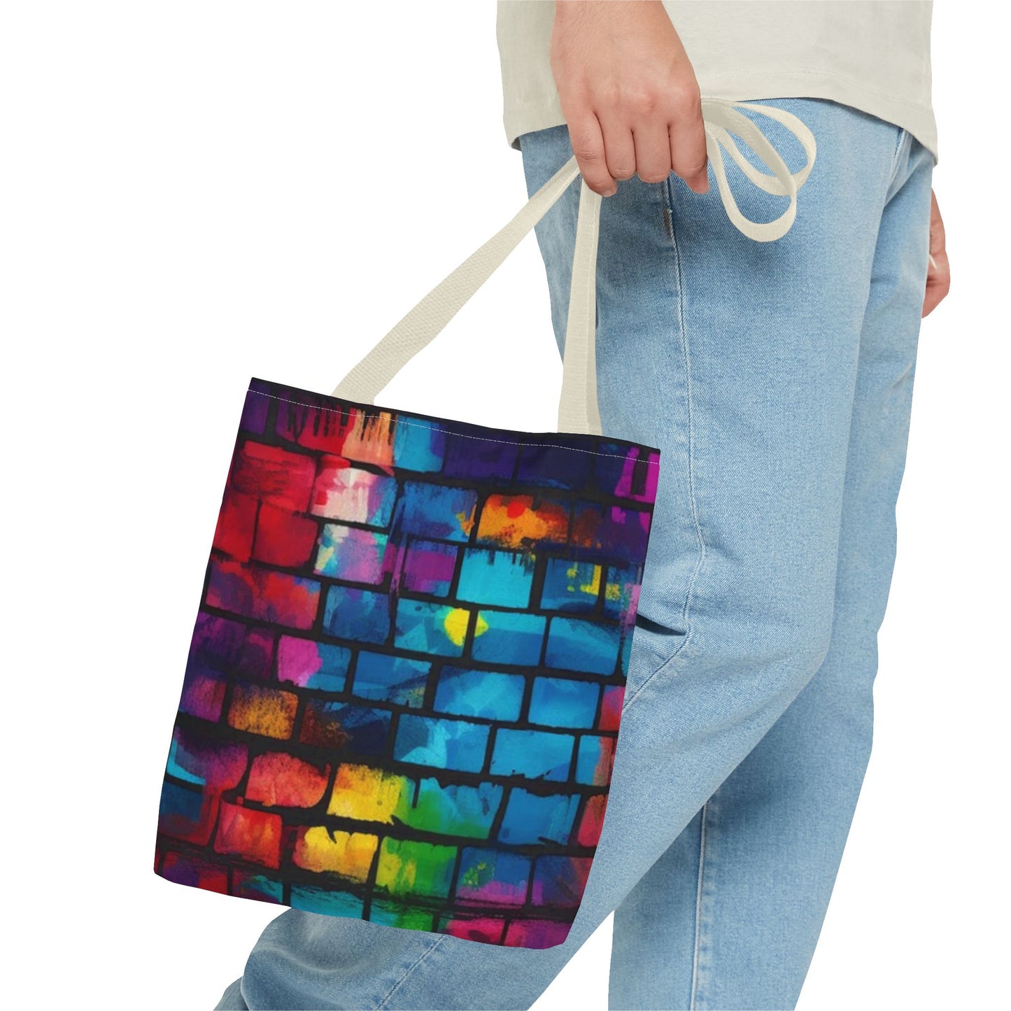 Rainbow Brick BRAND NEW Modern Purse - Pocketbook - Travel Tote Bag (AOP)