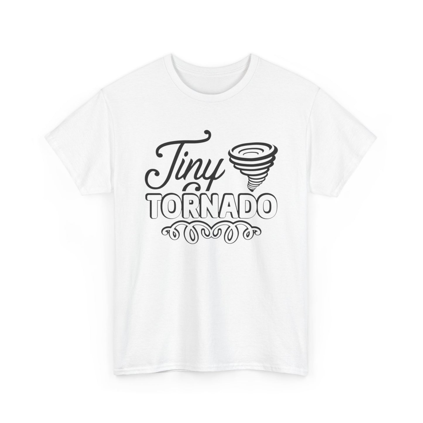 Tiny Tornado Funny Graphic T Shirt Unisex Heavy Cotton Tee