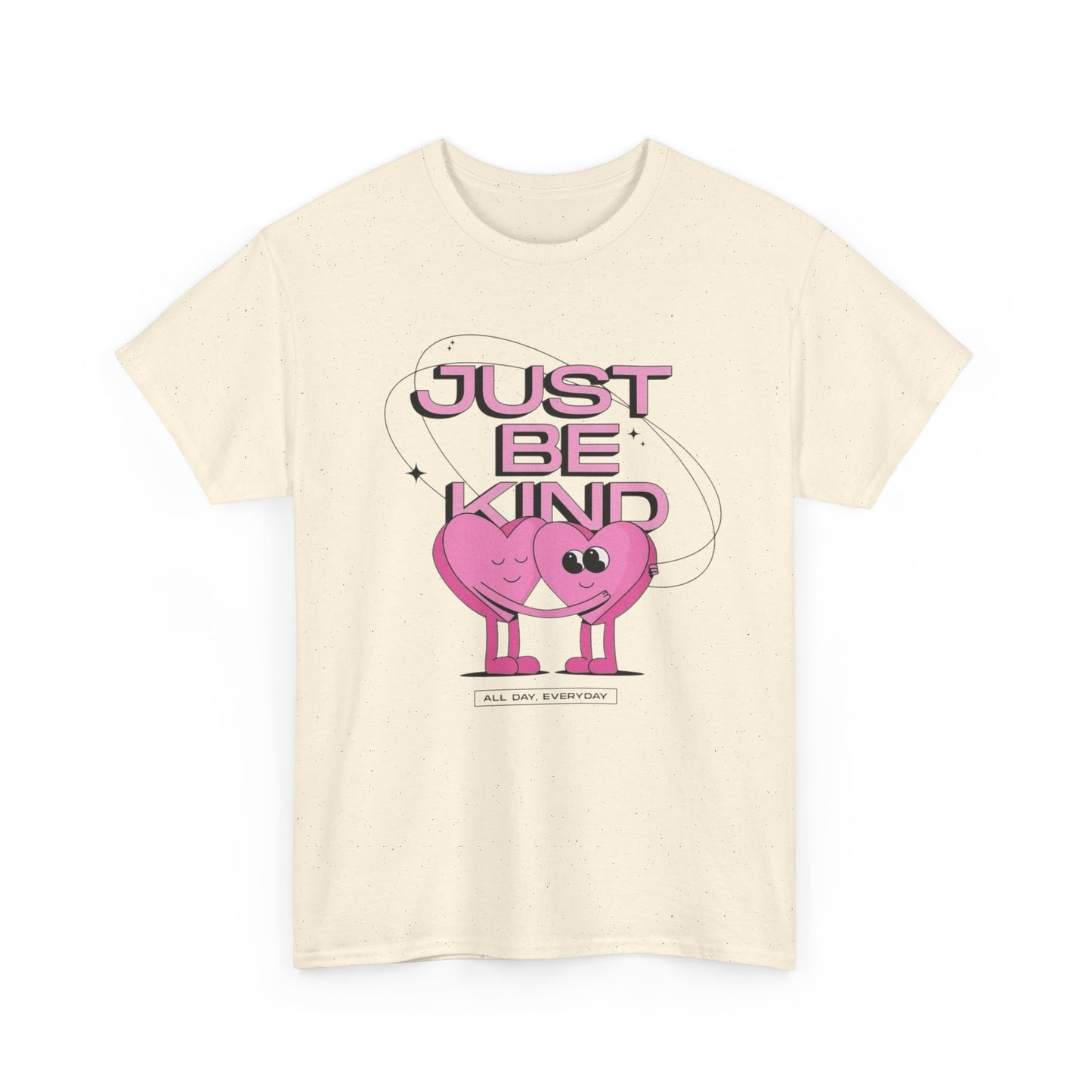 Just Be Kind Retro Graphic T Shirt Unisex Heavy Cotton Tee