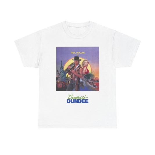 crocodile Dundee T shirt Vintage Movie Poster Retro Unisex Heavy Cotton Tee