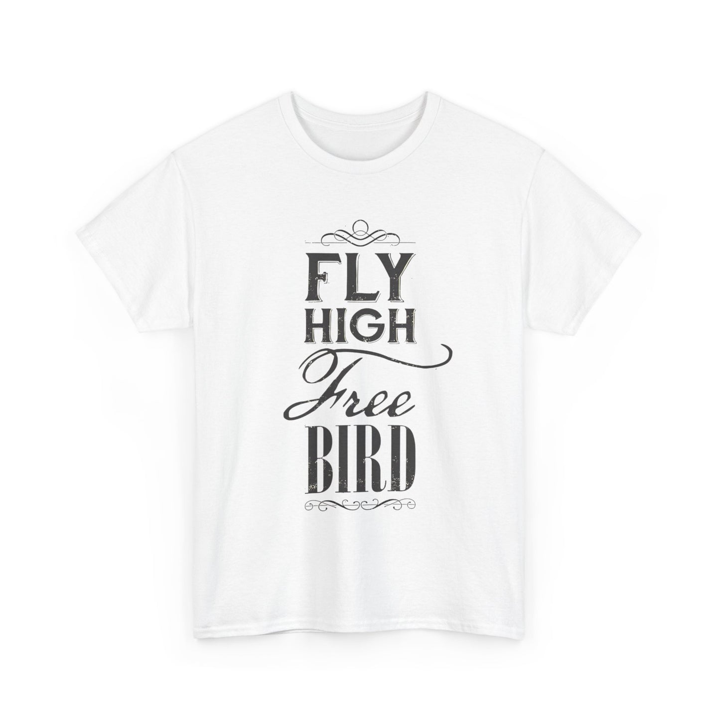 Lynard Skynard Tshirt Free Bird Vintage Military green retro Unisex Heavy Cotton