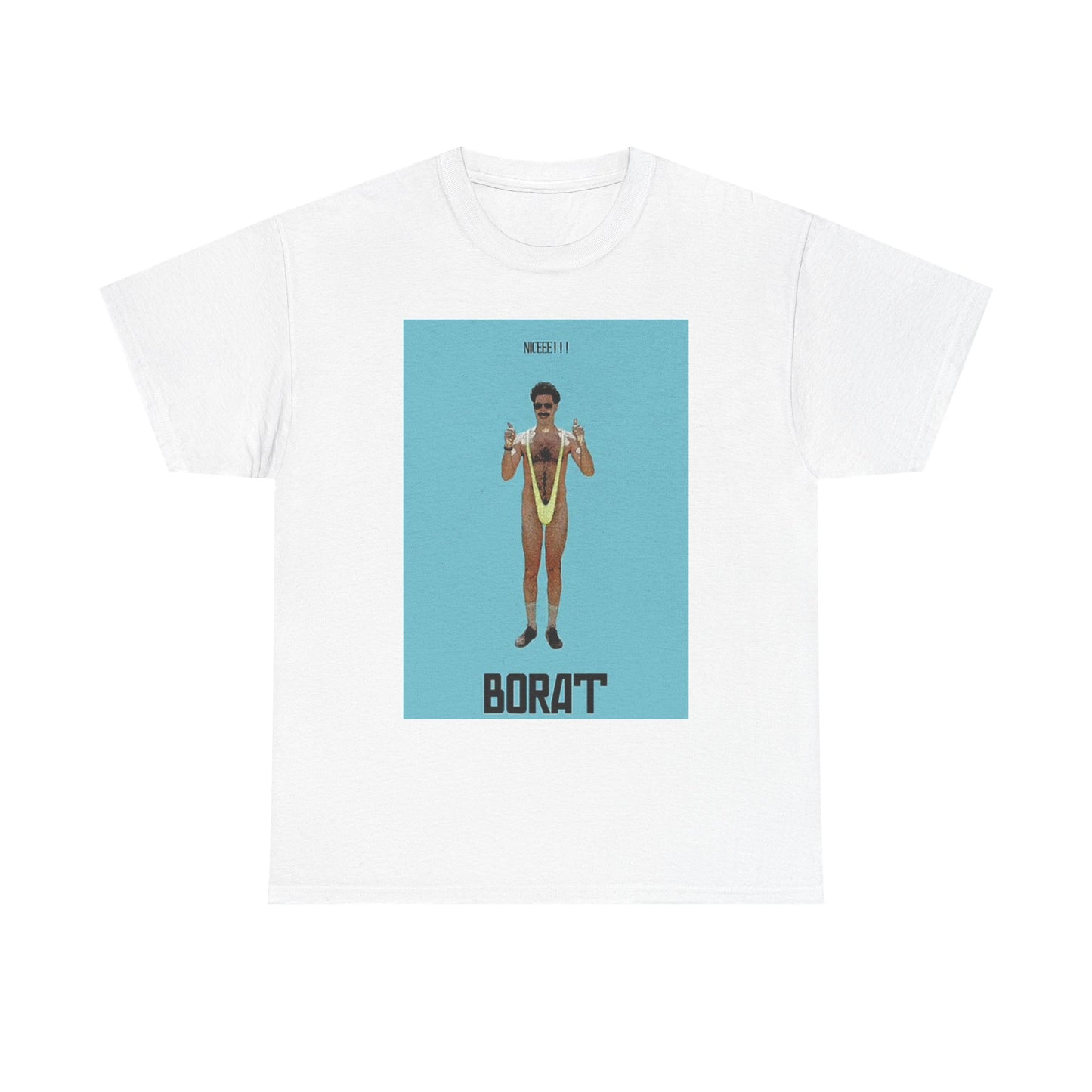 Borat Graphic T Shirt Comedy Movie Very Nice Unisex Heavy Cotton Tee